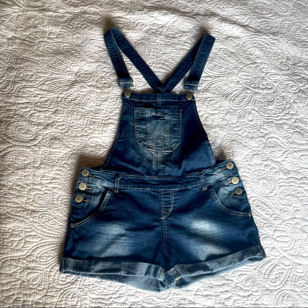 WallFlower Denim Short overalls size medium